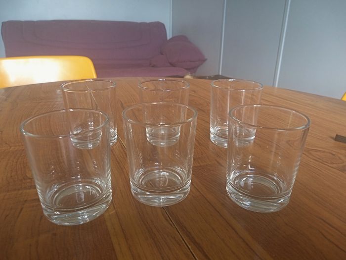 6 petits verres, verrines en bon état - photo numéro 2