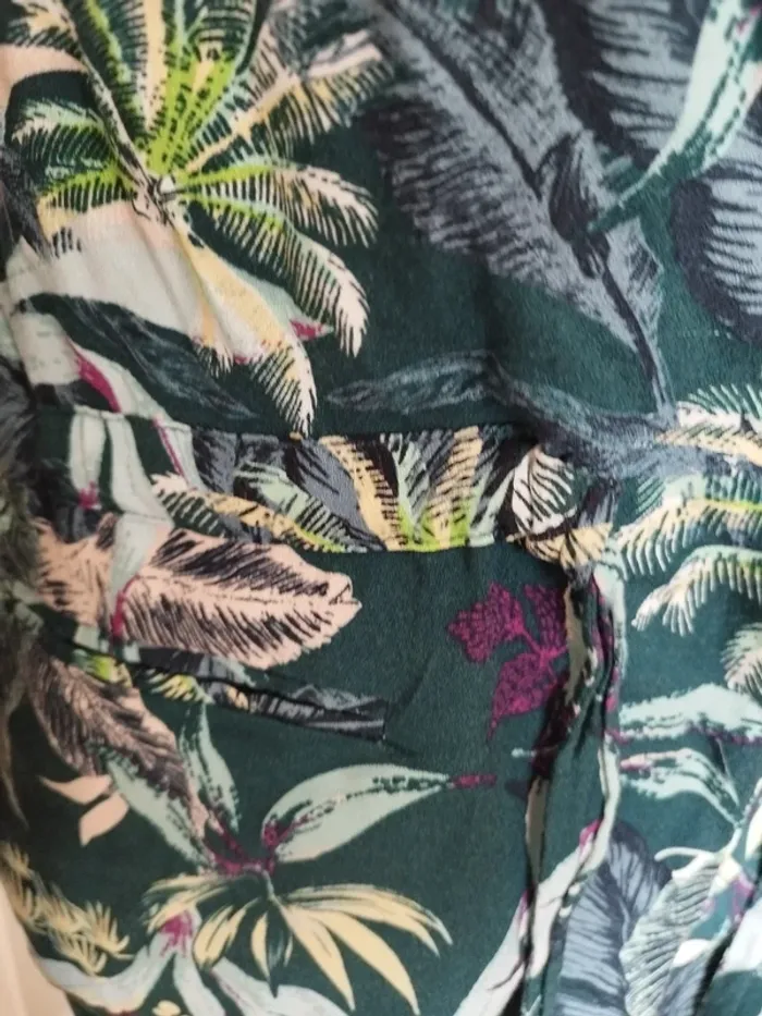 Veste legere imprimée tropical Promod T36 - photo numéro 3