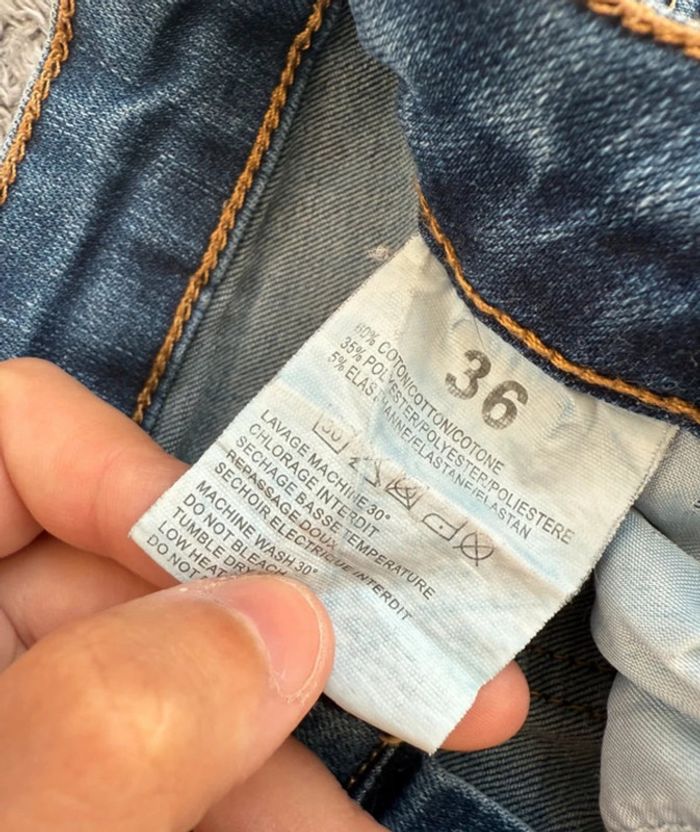 Jean slim bleu taille haute (36) - photo numéro 9