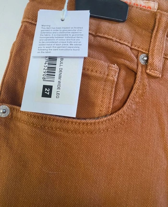 Pantalon Jean Sun68 coupe large coton taille 38 Neuf - photo numéro 5