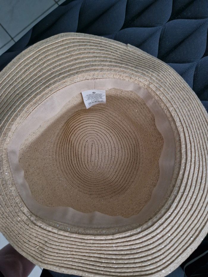 Chapeau en paille à paillette - photo numéro 2