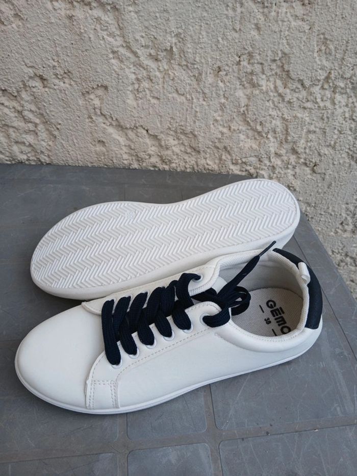 Basket Gemo - Blanche et marine - Neuf sans étiquette - Pointure 38 - photo numéro 4