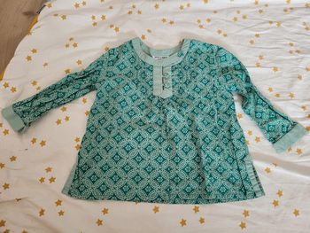 Blouse VERTE à manches longues Neck&Neck Junior