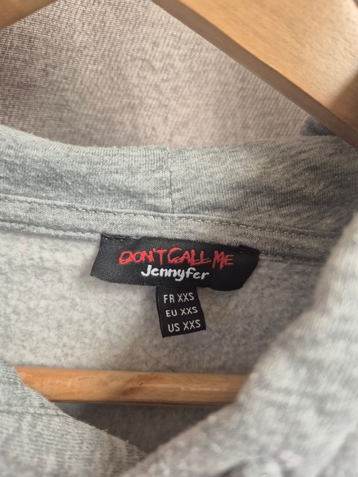 Pull gris à capuche Chicago Bulls Jennyfer Taille XXS - photo numéro 2