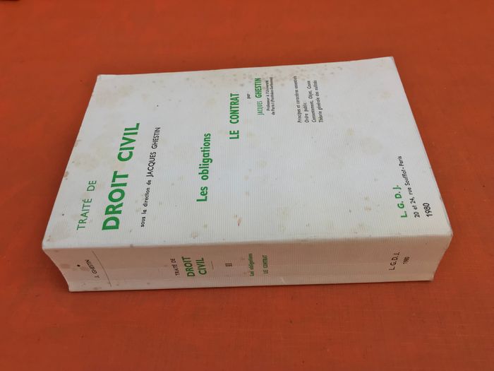 Jacques Ghestin Traité de droit civil (1980) Les Obligations Le contrat - photo numéro 8