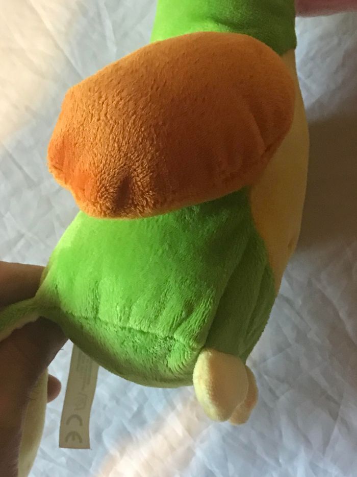 Petit Pélican Multicolore Oiseau Animal Faune Peluche Petits Enfants Bébés - photo numéro 3