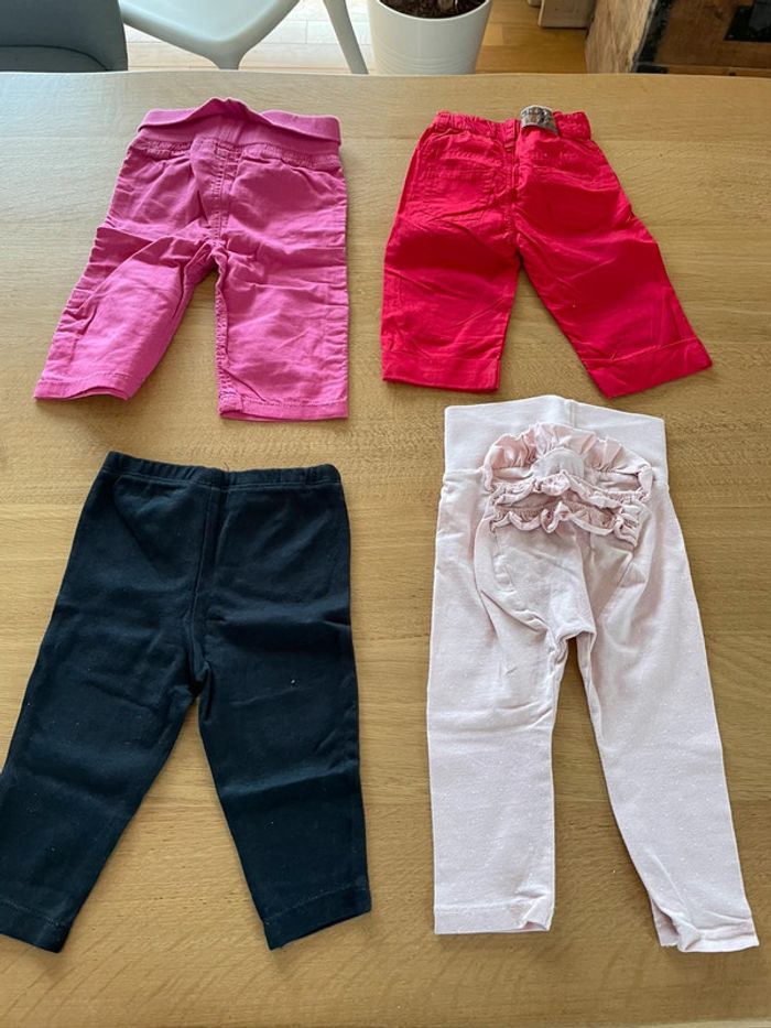 2 leggings et 2 pantalons 6 mois - photo numéro 3