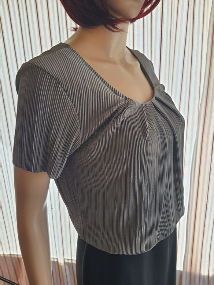 Jolie Robe Batida taille 1 (fr 36) noir/kaki - photo numéro 4