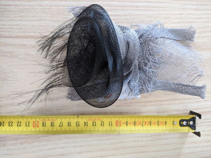 Pince cheveux mariage gris et noir - photo numéro 4