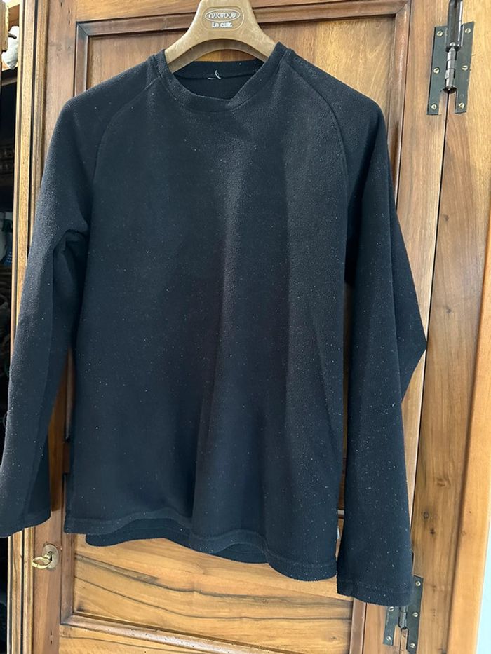 Polaire Quechua noir avec col rond - photo numéro 3