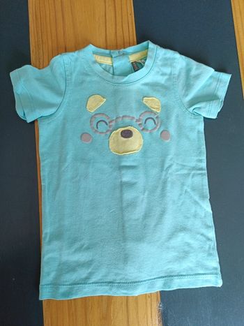 T-shirt été bleu turquoise