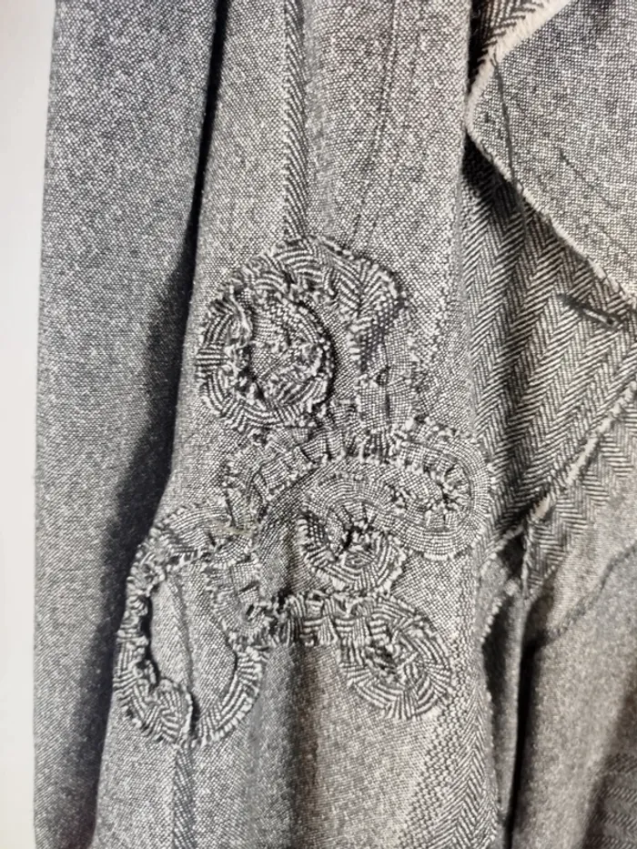 Ensemble veste + jupe en laine Gris Jupe asymétrique | Helena Sorel - A834 - photo numéro 5