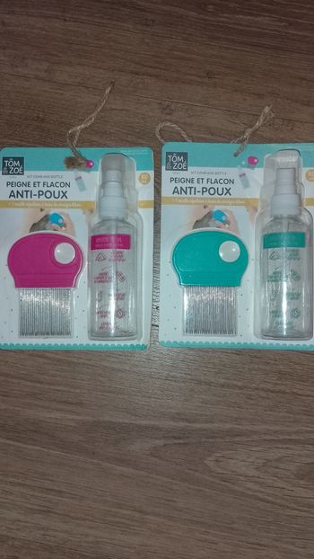 Peigne et flacon anti poux neuf