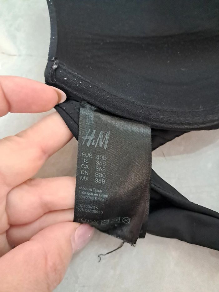 Soutien gorge noir H&M - photo numéro 4