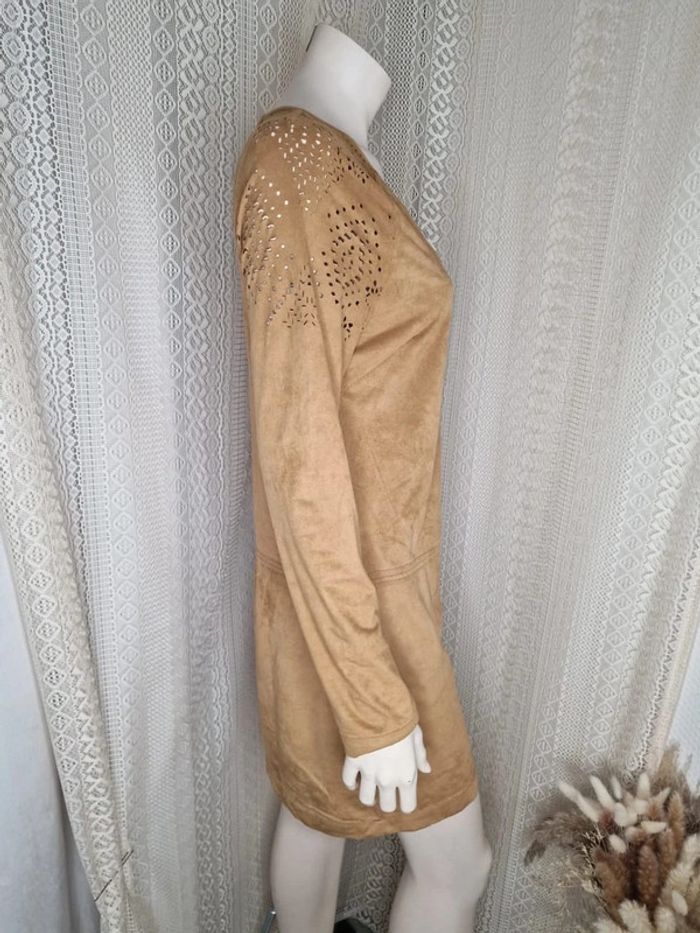 Robe camel effet daim Vila taille S - photo numéro 6