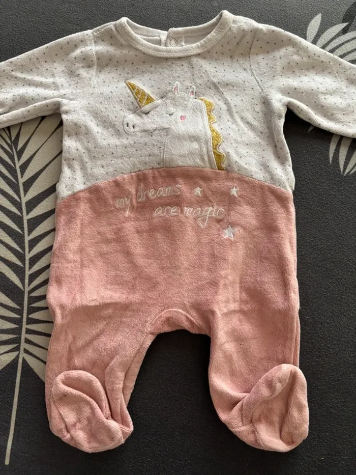 Pyjama velours 3 mois