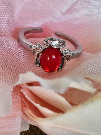 Bague araignée avec ses pierres en acier inoxydable