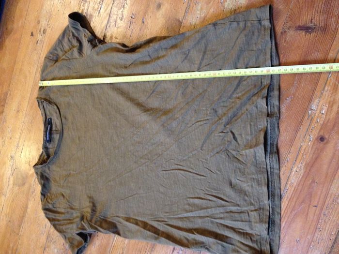 T shirt marron brun ✧ col rond ✧ manches courtes ✧ look masculin ✧ taille 38 ✧ monoprix - photo numéro 4