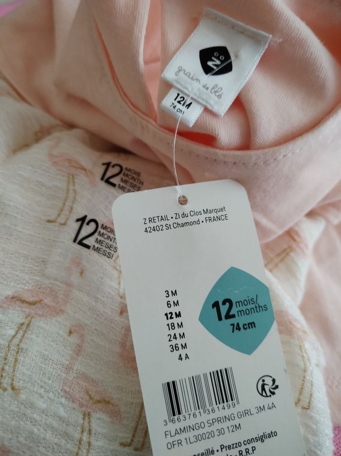 Robe neuve grain de blé 12 mois - photo numéro 3