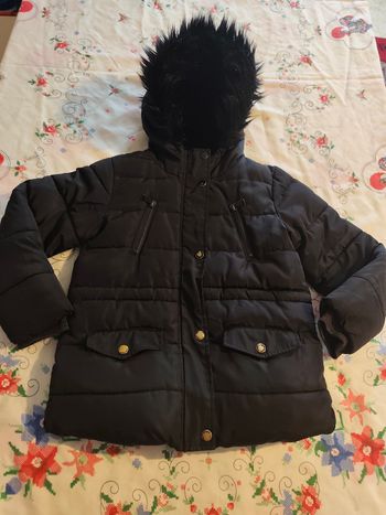 Manteau / Doudoune noire fille – 8 ans – Kids by Gémo – Très chaud