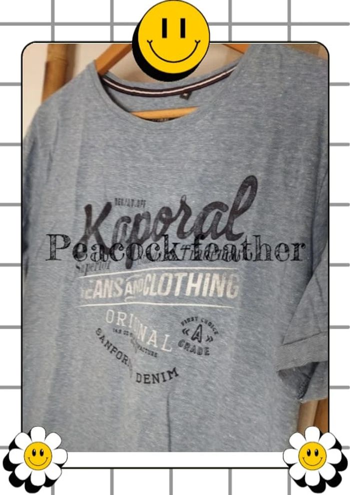 T-shirt Kaporal bleu neuf M - photo numéro 3