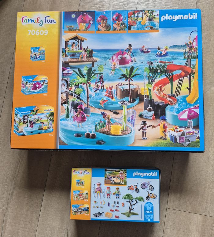 Bundle Playmobil Family Fun 70609 + 71426 - Parc Aquatique / VTT tour Neuf New - photo numéro 4