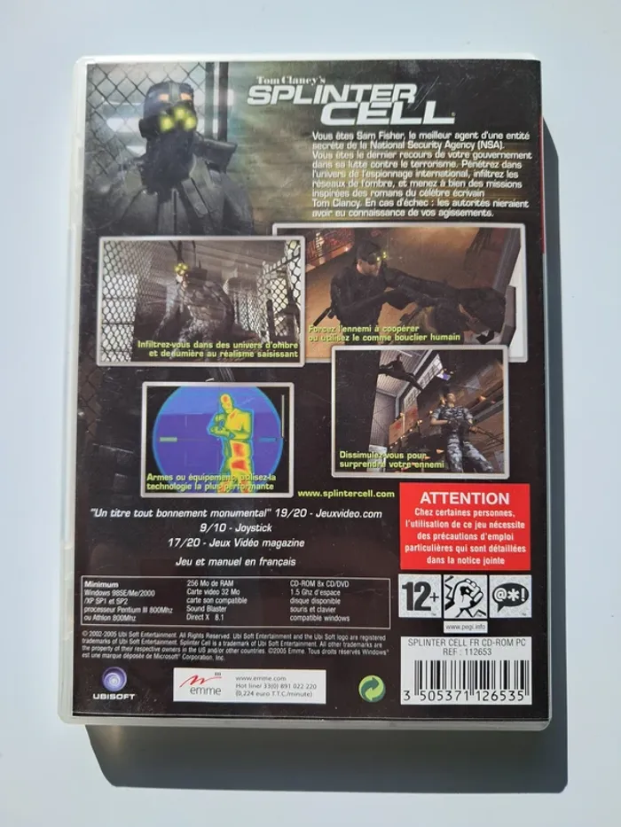 Jeu vidéo PC Splinter Cell - photo numéro 5