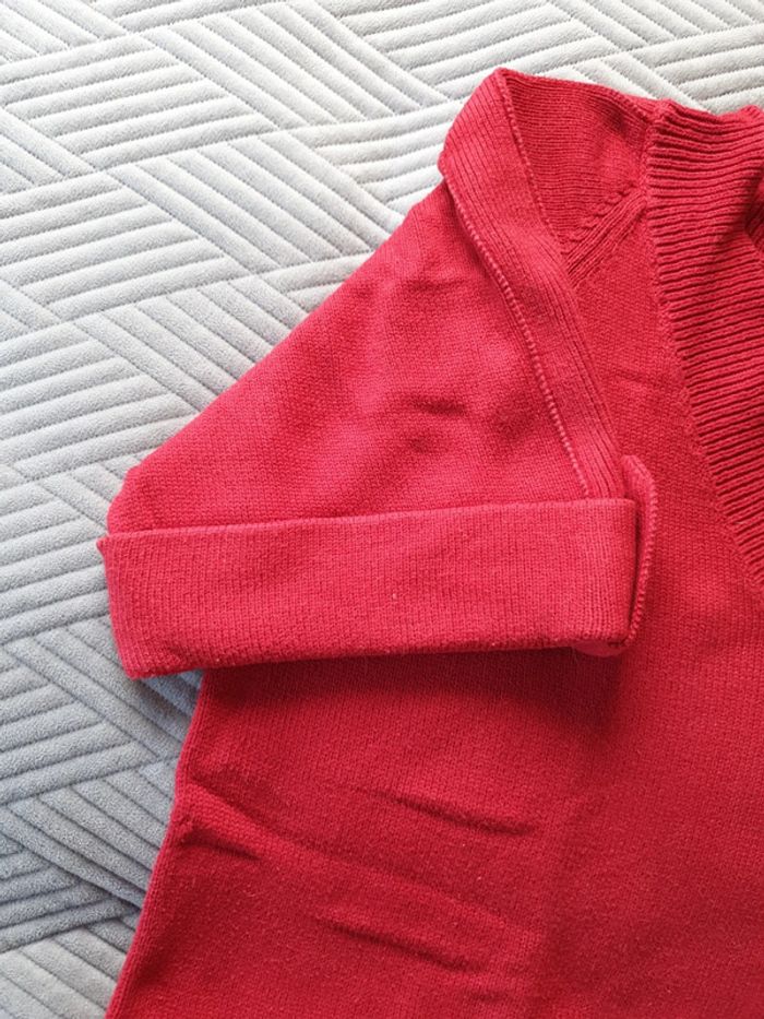 Pull rouge taille 3 manches courtes - photo numéro 6