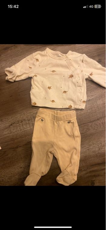 Pyjama naissance velours 