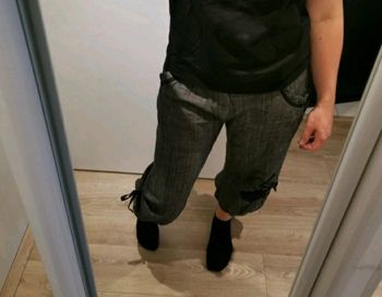 Pantalon 3/4 gris