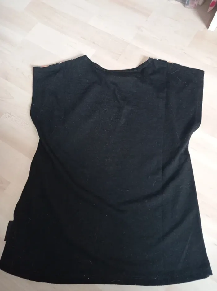T-shirt manche courte noir emoji - photo numéro 2