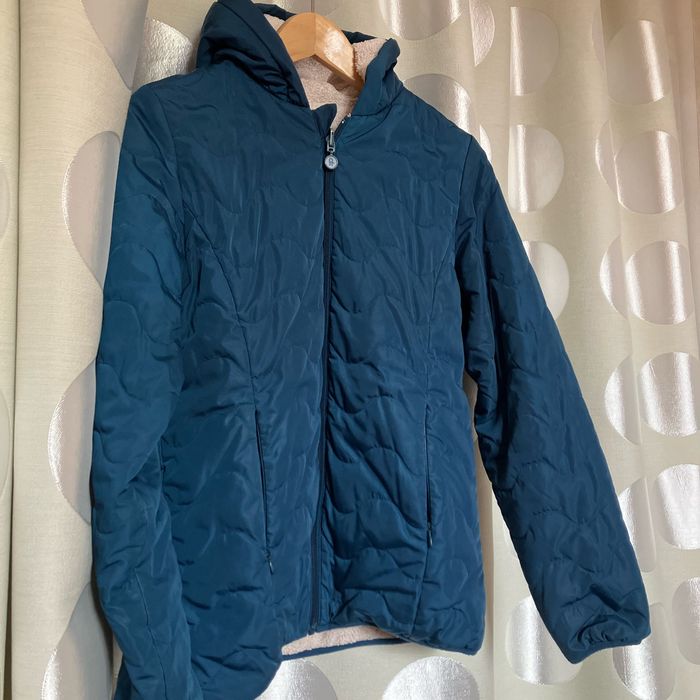 Blouson  fille bleu canard - photo numéro 4