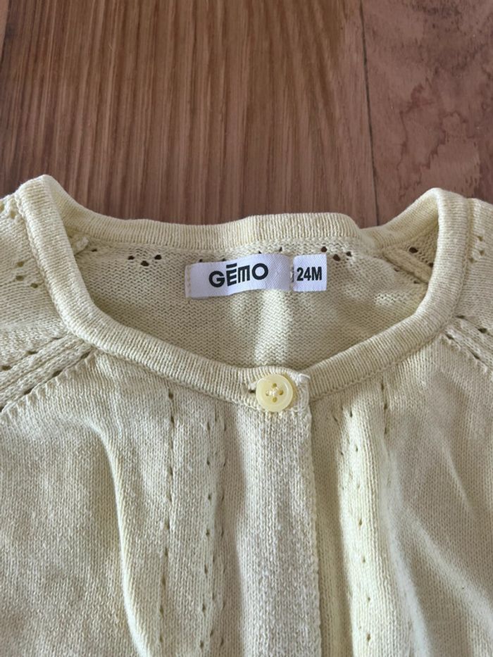 💛 Gilet court jaune – 24 mois – Gémo - photo numéro 3