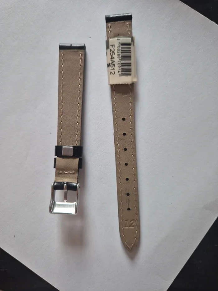 Bracelet montre cuir vachette cobra 12 mm - photo numéro 2