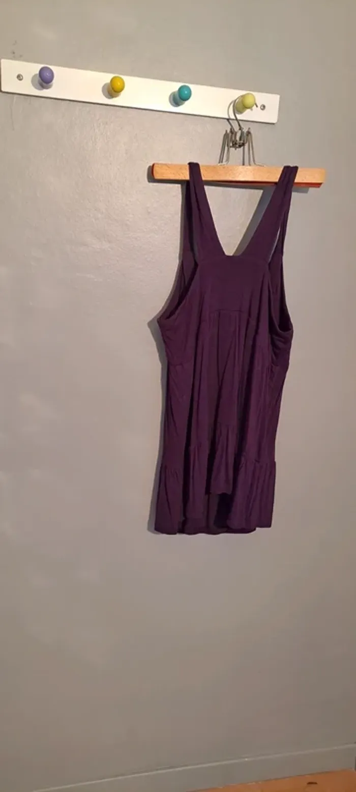 Débardeur femme violet avec un nœud sur le devant - Marque Kiabi Woman - Taille 40 - Très bon état. - photo numéro 13