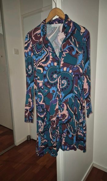 Robe chemise manches longues