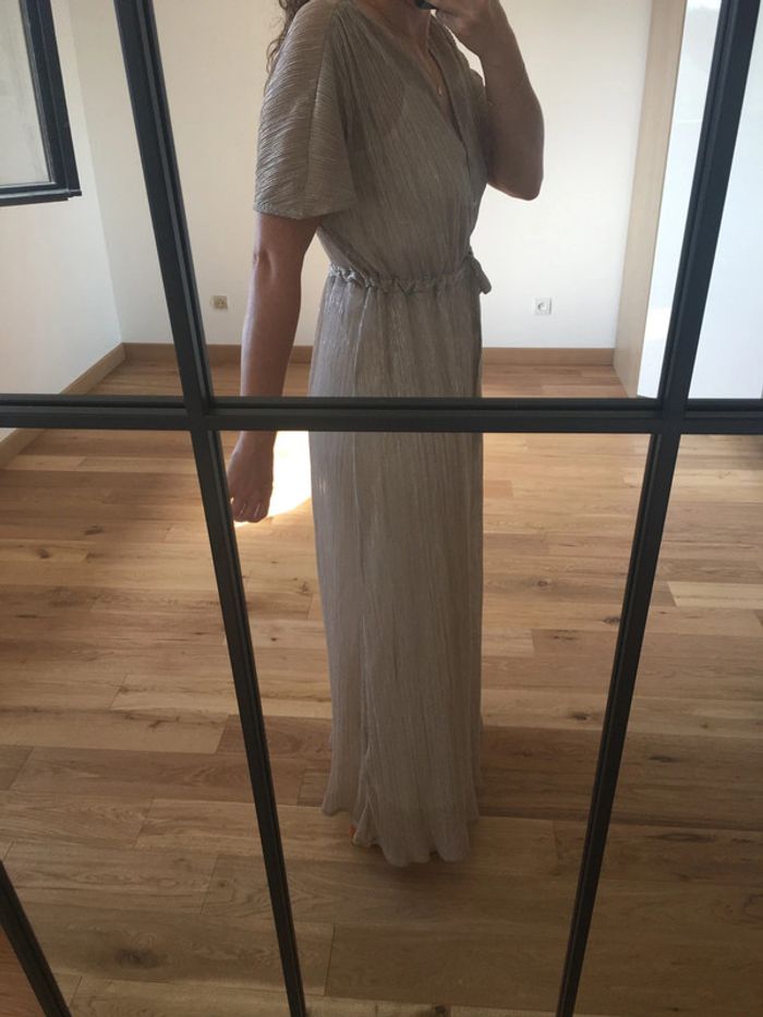 Robe longue doré Promod - photo numéro 4