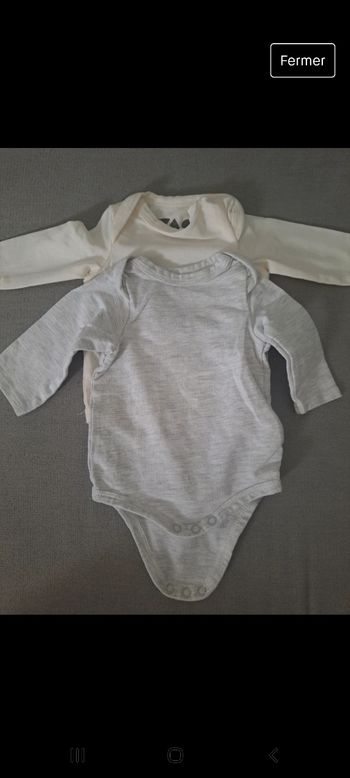 2 body manche longue tape a loeil