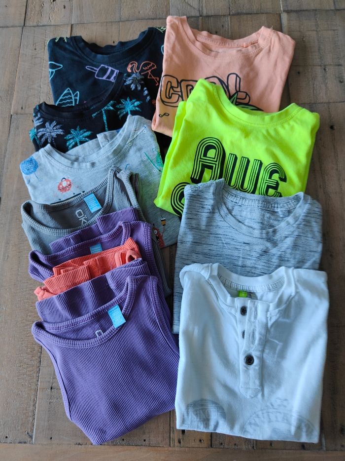 Lot t-shirt manches courtes