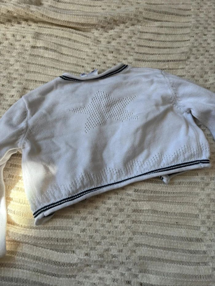 Cardigan blanc court 3 ans Grain de blé - photo numéro 4