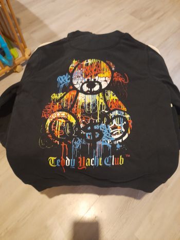 Pull teddy yacht club noir taille S