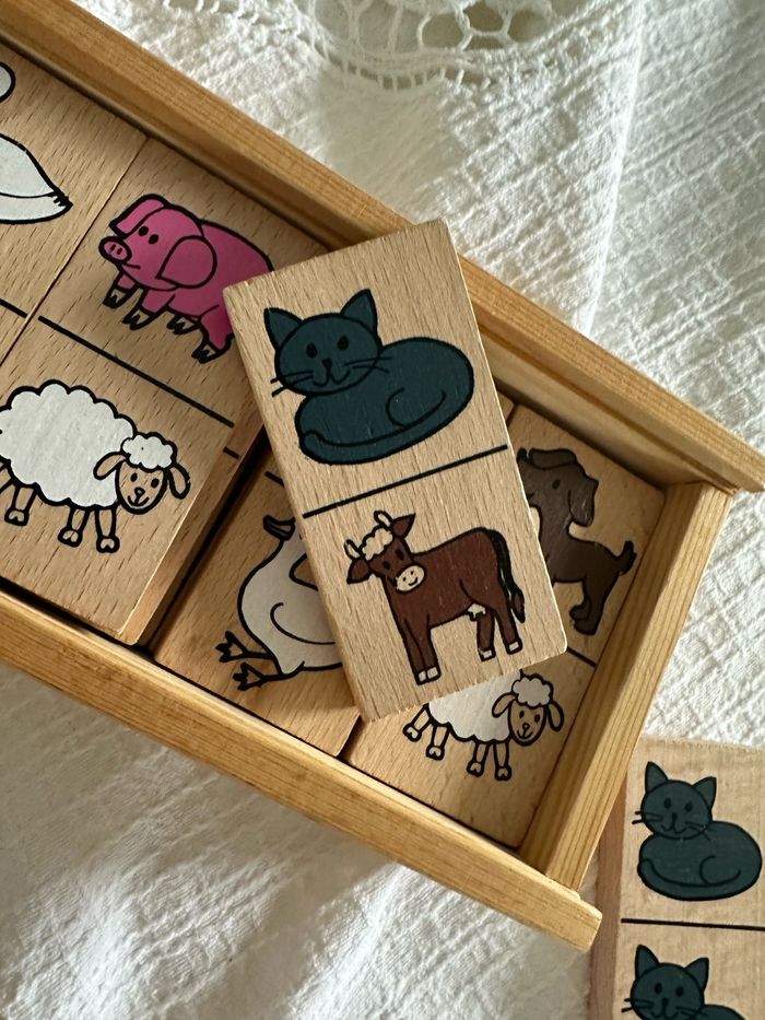 Grand domino animaux en bois - photo numéro 5