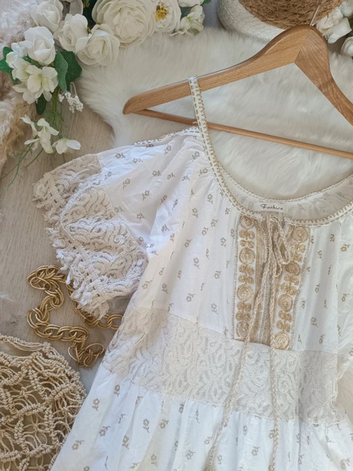 Jolie robe tunique bohème neuve - photo numéro 2