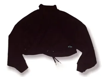 Crop top longues manches bordeaux
