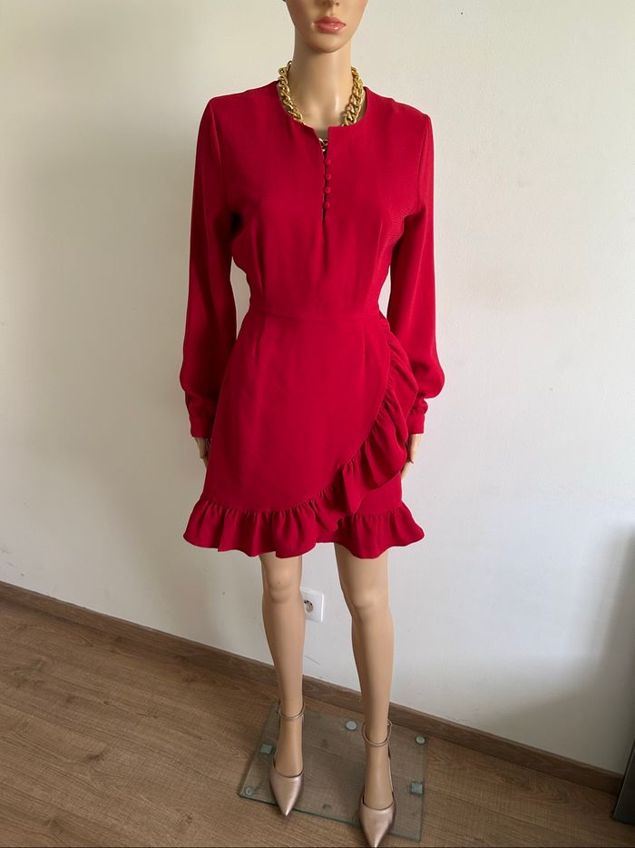 Robe rouge neuve à manches longues Karl Marc John taille S (valeur 119€) - photo numéro 3