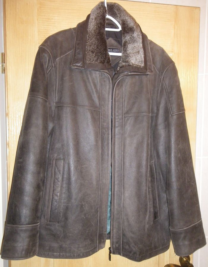 Veste cuir homme