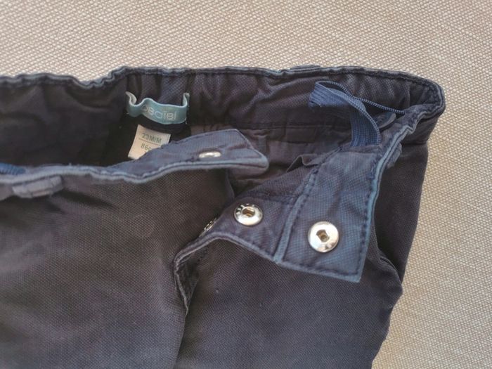 🌼Obaïbi 23M pantalon chino👖 bleu marine parfait rentrée ou cérémonie 🎒💒 - photo numéro 5