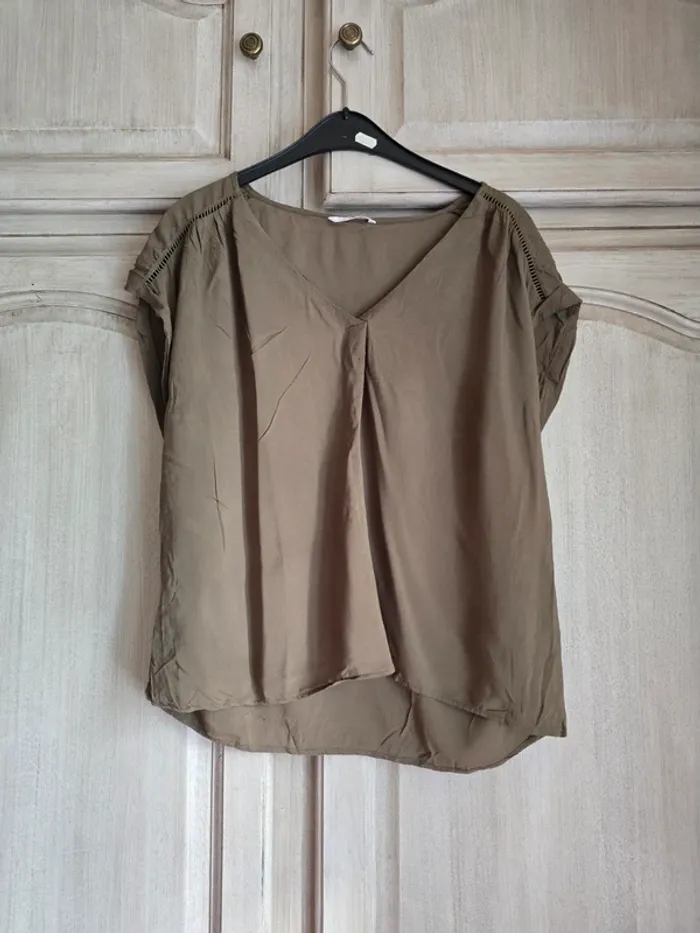 Blouse kaki camaïeu taille 42