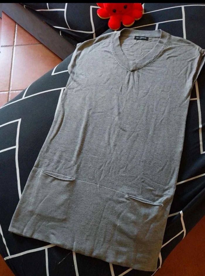 Pull long gris TU - photo numéro 3