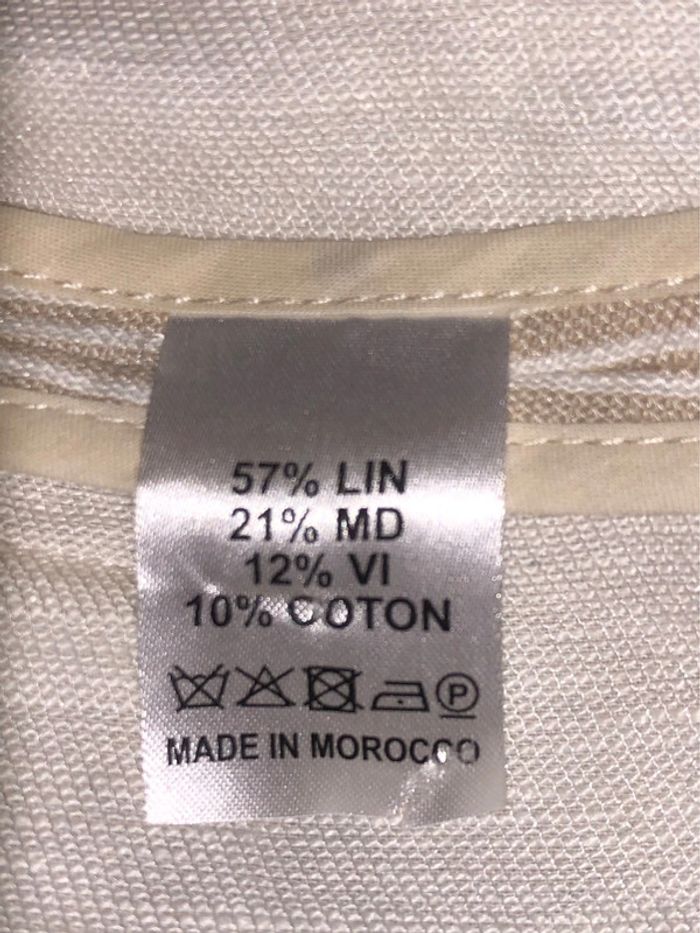 Veste lin marque DIEGA taille M - photo numéro 4